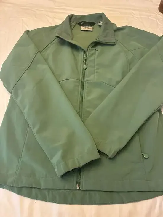 Black Diamond Women's Full-Zip Fleece-Lined Softshell Jacket Green Size Medium - Picture 1 of 13